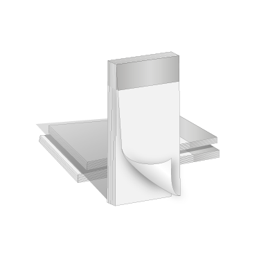 Gastroblock | 6,2 cm x 14,8 cm | einseitig 1/0-farbig