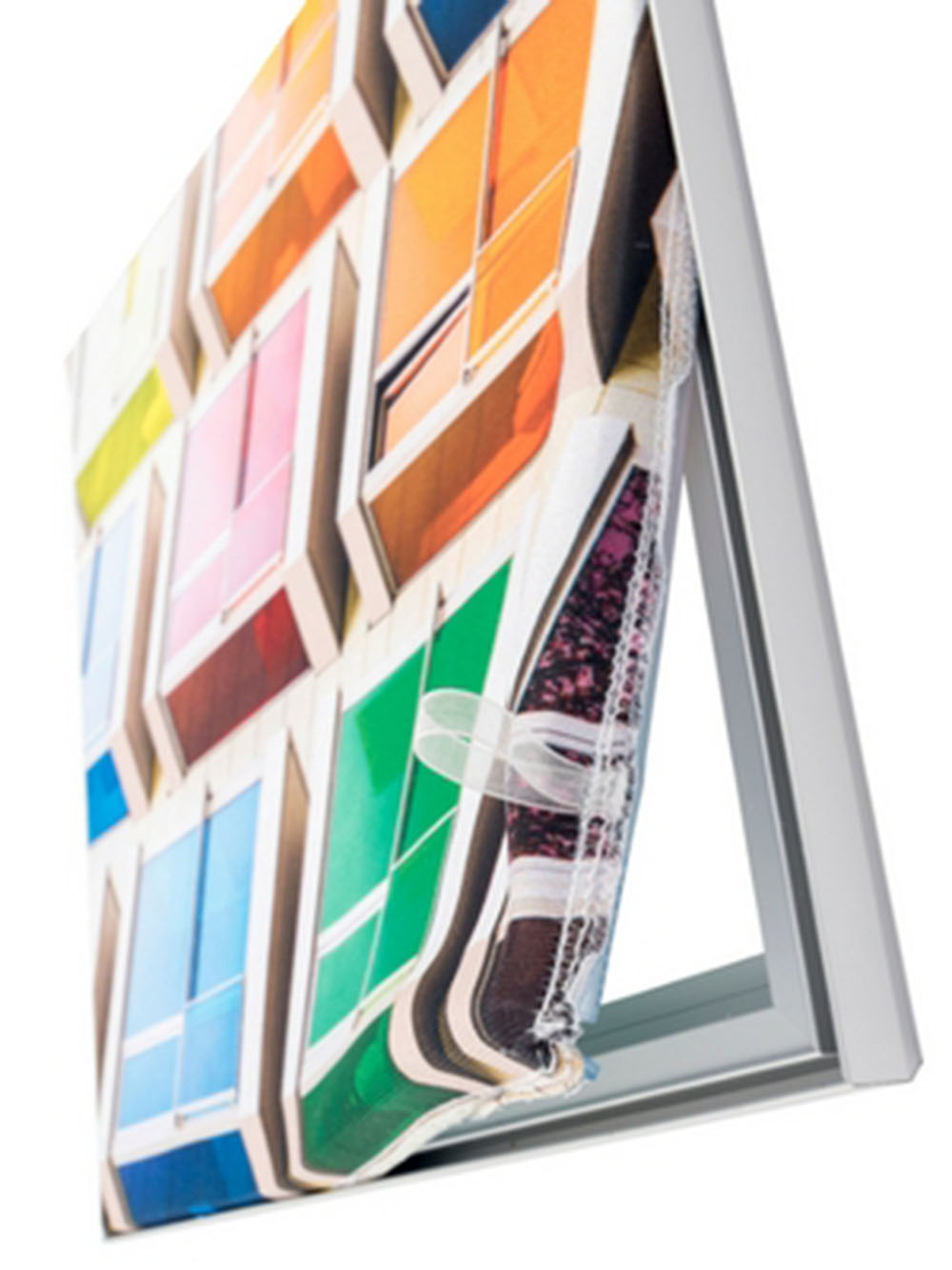Textilspannrahmen für Wandmontage | B 29,7 cm x H 42 cm | einseitig bedruckt – Bild 3